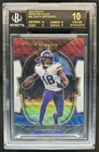 2022 Select Justin Jefferson Tri-Color Prizm Concourse #/249 BGS 10 BLACK LABEL
