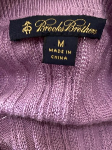 Brooks Brothers Seide Kaschmir Strickjacke Pullover Lavendel Damen M Knopfleiste - Bild 6 von 15