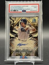 Marketplace image: 2025 Bowman Sapphire Kevin McGonigle Selections Auto SUPERFRACTOR 1/1!!!!! PSA 9