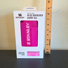 Stanley All-Day 40 oz Quencher Carry-All Pink Cross-Body Strap Phone Pockets