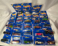 1990's Hotwheels 23 Vehicle Lot Factory Sealed Blister Packs
