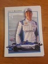 2025 IndyCar David Malukas Indy 500 Hero Card