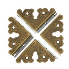 Protectores de esquinas decorativos Protectores bordes bronce antiguo Cubiertas