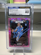 2023 Prizm Basketball Dereck Lively II Pink Ice In Person Autograph CGC Authetic