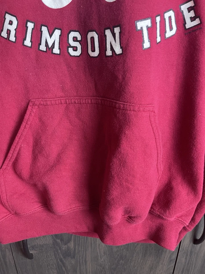 NCAA Alabama Crimson Tide Hoodie Sweatshirt Adult Medium Red - Image 3 of 4