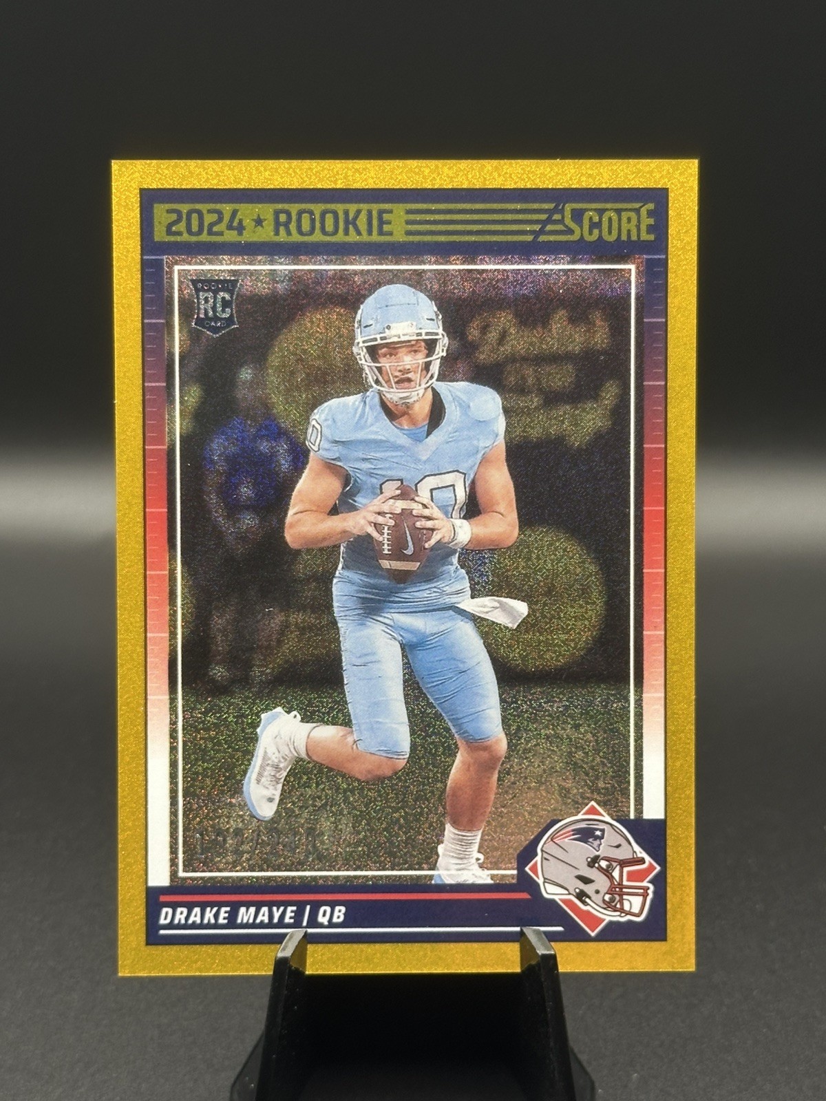2024 Score - Rookies Drake Maye #303 Gold Dots /240 (RC) MVP