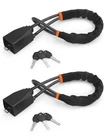 2X Car Steering Wheel Lock With 3 Keys Anti Theft Device Seat Belt Lock Steering
