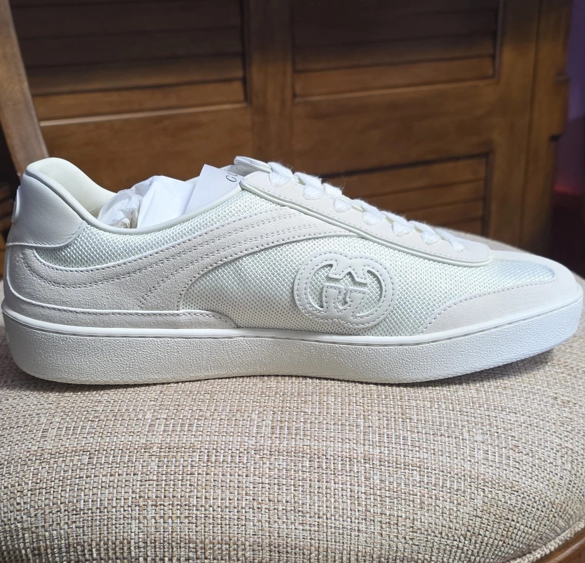 Gucci GG Sneaker Interlocking G - Beige W for sale | eBay
