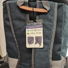 Samsonite Backpack Cooler Blue Insulated Waterproof, Padded Straps, Tailgating