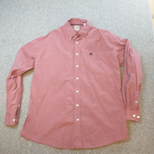 Cinch Mens Shirt Red Large Plaid Button-Down L/S Cowboy Core Work Ranch Rodeo