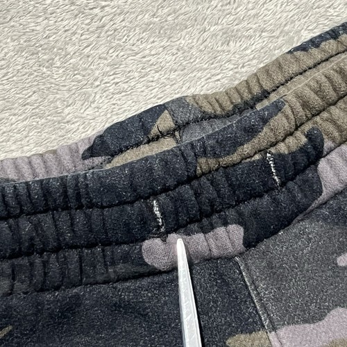 Abercrombie & Fitch Shorts Kids Boys 16 Black Gray Camo Embroidered Logo Sweats - Picture 5 of 19