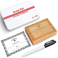 AmazingSpark 3 Pcs Fabric Stamps for Clothes 3 inches x 4 inches, Black