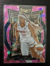 2025 WNBA Select Kiki Iriafen Washington Mystics Pink Ice Prizm #91 RC SP