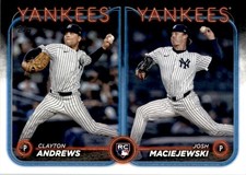 Clayton Andrews / Josh Maciejewski 2024 Topps Update RC #US163 New York Yankees