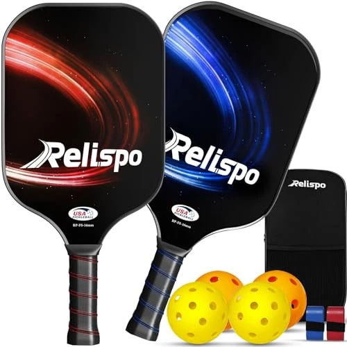 Pickleball Paddles Set of 2/4, USAPA Approved Pickleball Set Fiberglass Pickleball Paddles Set of 2/4, USAPA Approved Pickleball Set Fiberglass