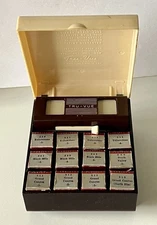 TRU-VUE Stereoscope Film Strip Viewer +Box w/ 12 Reels. Grand Canyon,Yellowstone