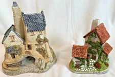 Vintage Lot of 2 David Winter Collectible Cottages 1982 & 86 Ivy & Tamar Cottage