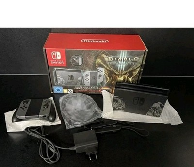 Nintendo Switch Diablo III Limited Edition Spielkonsole - Schwarz/Grau OVP