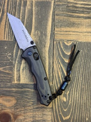 Benchmade Full Immunity Gold Class Limited Edition  #1086 Used Damascus Carbon