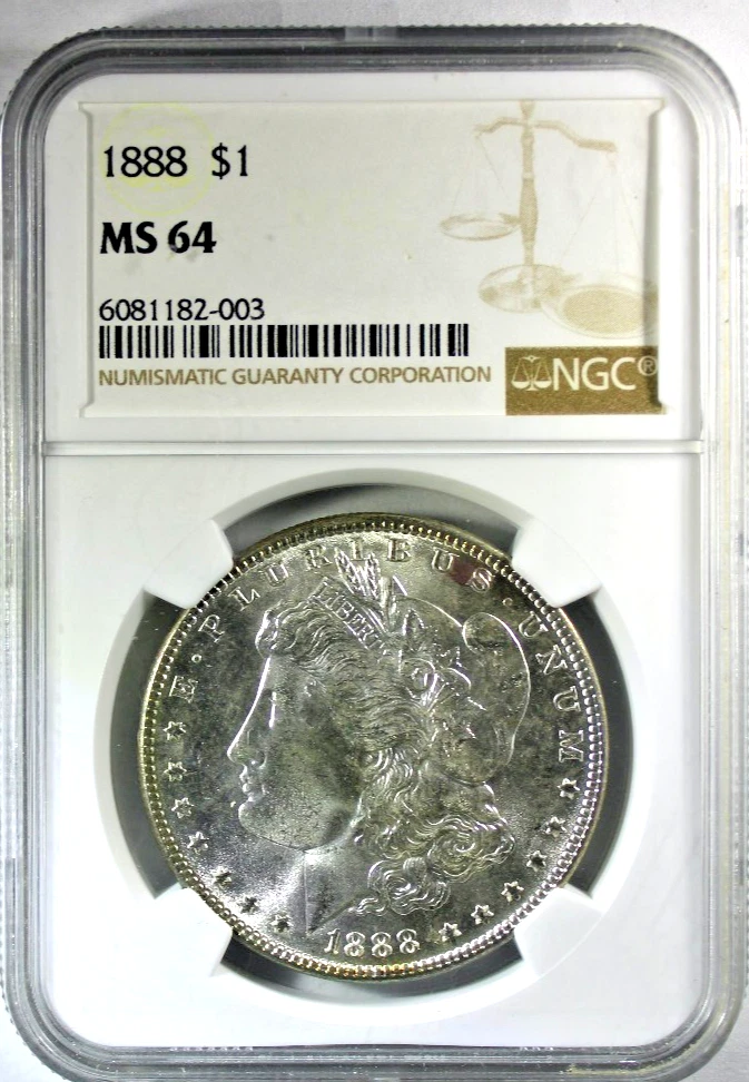 MS 64 Graded 1888 Year Morgan US Dollars (1878-1921) for sale | eBay