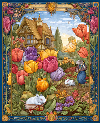 8x10 Fine Art Print - Decorative Illustration Artwork - 937468389