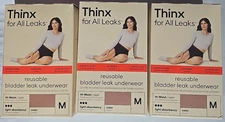 Thinx for All Leaks Women's Hi-Waisted Bladder Leak Underwear MEDIUM