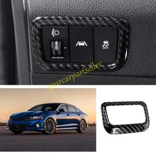 For Kia K5 Optima 21-2024 Carbon Fiber Driver's Side Dash Control Cover Trim