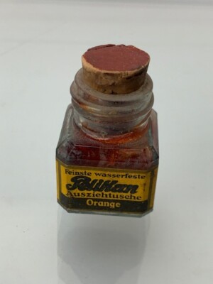 Pelikan Ink Miniture Orange Ink Bottles Made in German sold in Russia (m305)