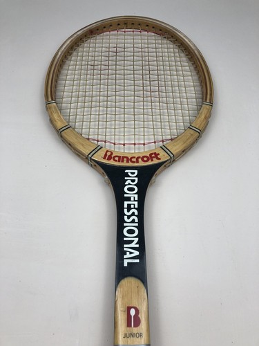 BANCROFT PROFESSIONAL JUNIOR Racchetta Tennis Legno Racket Vintage Wood - Imagen 5 de 8