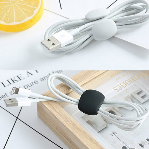 4 Pcs Ladekabelspeicherschnalle Schnurwickler Kabel-Draht-Organizer - Photo 4/11