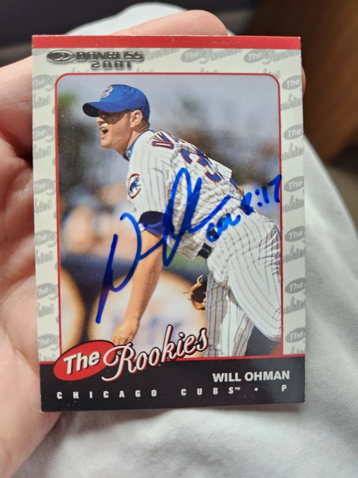 Autographed 2001 Donruss R60 (The Rookies) SIGNED Will Ohman Chicago Cubs card - Image 2 of 4