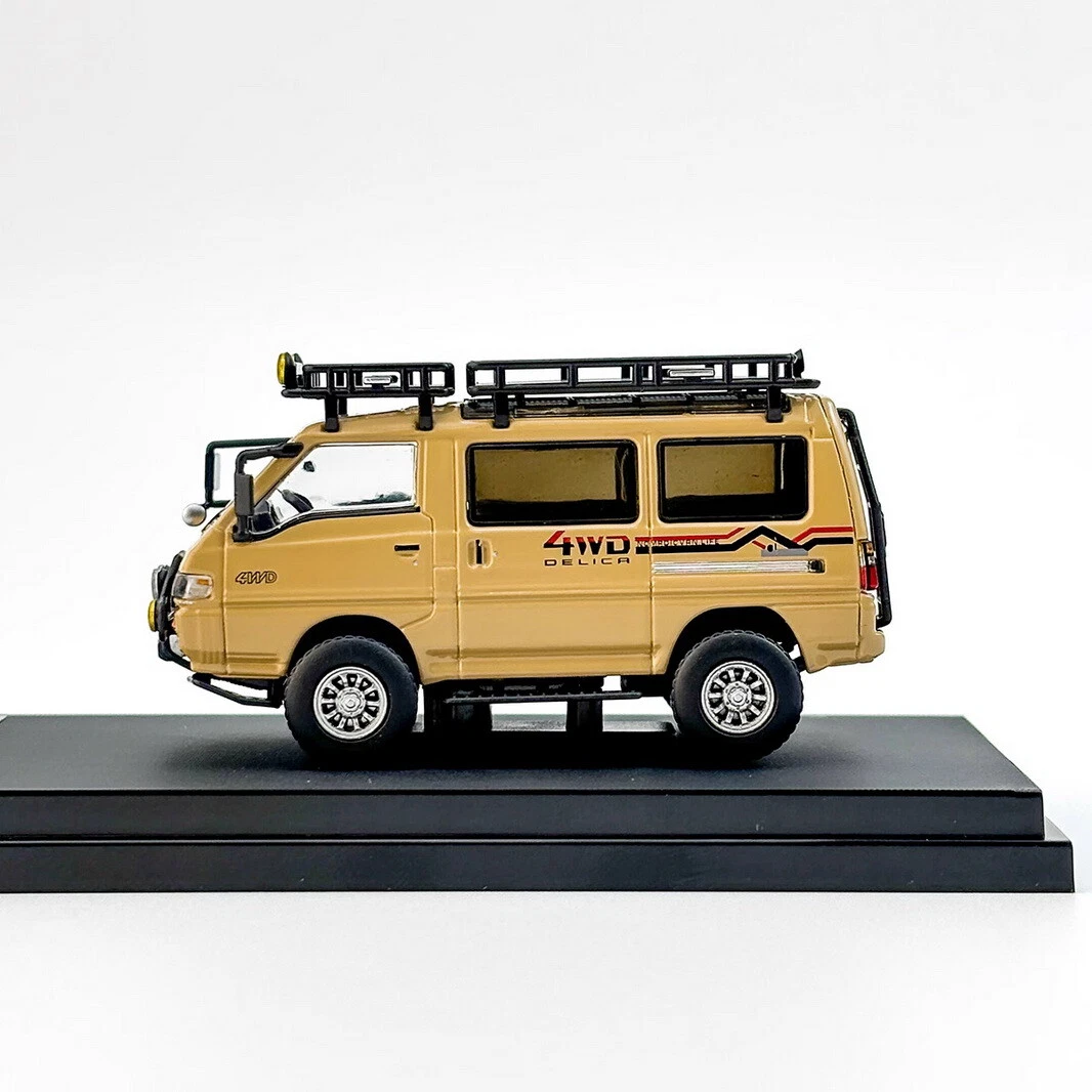 Autobots 1/64 Scale Mitsubishi Delica refitted Yellow Diecast Car