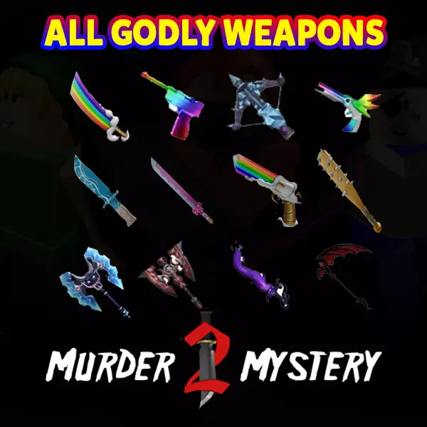 Roblox Murder Mystery 2 MM2 Laser Godly Gun Knife Roblox Fast Shipping!