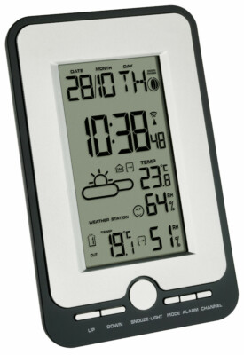 TFA 35.1134 Multy Funkwetterstation digital mit Außensensor Wetterstation innen