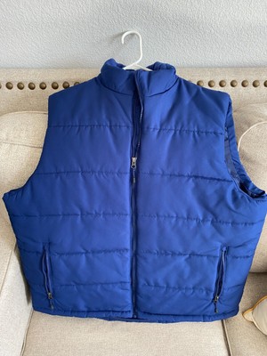 Outdoor Life Men's Puffy Blue Sleeveless Vest - Size XL tall