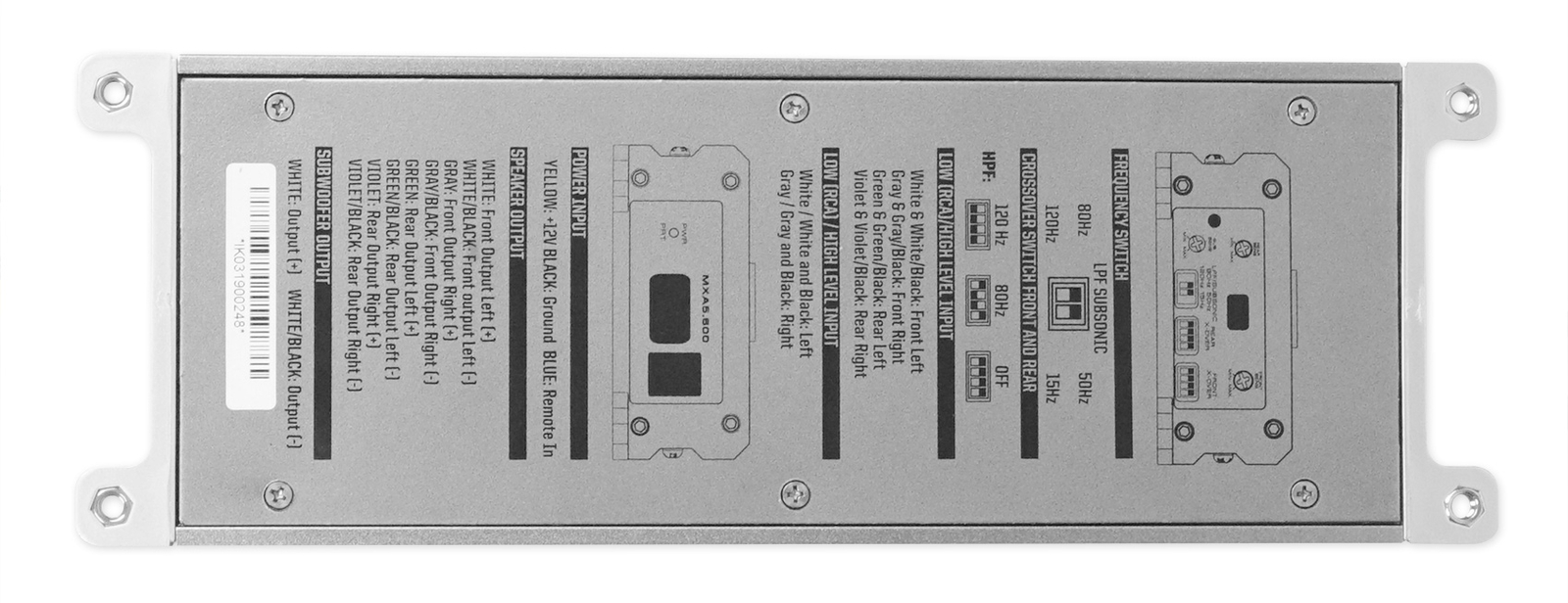 Memphis Audio MXA5600 MarineATVUTVMotorcycle 600 Вт 5-канальный усилитель-усилитель