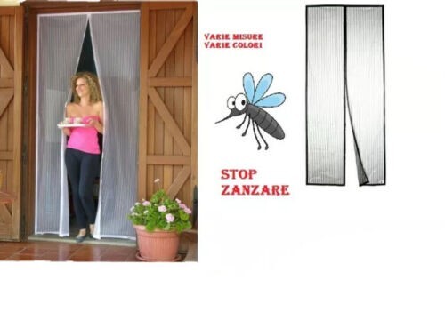 TENDA ZANZARIERA MAGNETICA CON CALAMITA VARIE MISURE E COLORI PER PORTA BALCONE - Foto 3 di 3