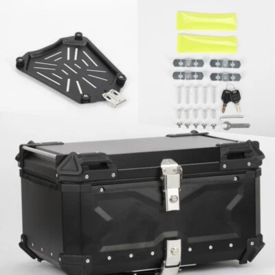65L Motorrad Alu Top Case Bagtecs XB65 Alu schwarz für BMW Honda Suzuki Yamaha