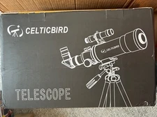 CelticBird Telescope 70AZ 400mm Barlow Lens Grey Open Box Never Used