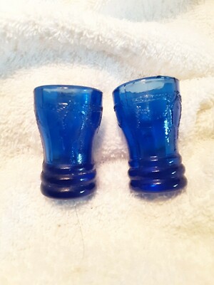 Vintage Pair of Diminutive Cobalt Blue Bubble A30