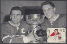 CANADA # 3028.4 - LEGENDS of HOCKEY JEAN BELIVEAU on SUPERB MAXIMUM CARD