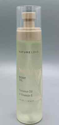 Nature Love Coconut Oil & Vitamin E Nourishing Body Oil 4 fl oz New RARE!