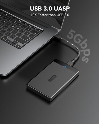 Sh. Case SSD HDD Hard Disk Esterno 2.5" SATA USB 3.0, 5Gbps Supportato UASP, Custodia SSD/HDD Portatile, Box Esterno Per Disco Rigido, Adattatore SATA USB 3.0 Per Laptop/PC/PS4/Xbox - Foto 12