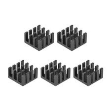 Electronic Radiators Heatsink for MOS GPU IC Chip Black 14 x 14 x 8 mm 5pcs