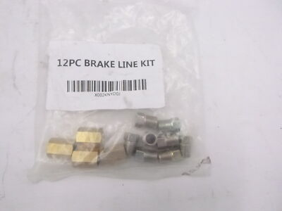 A-Team Performance 12 Pieces 3/8 Inch-24 Threads Brake Line Fittings Assortment