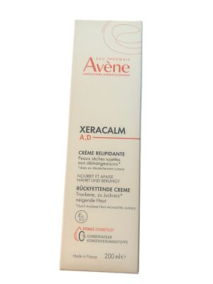 Avene XeraCalm A.D Lipid Replenishing Cream Creme 200ml/6.7oz New in Box