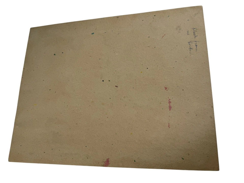 Тибетский Тибет оригинальное произведение искусства 1960-е Dahlia Bank Wessels Family 10,5 дюйма x 13,5 дюйма - Изображение 4 из 4