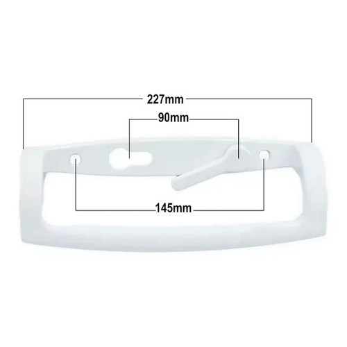 UPVC Fuhr Porta Scorrevole Patio Maniglia D 90pz Leva In Linea Coppia Set Ellbee Caravan - Foto 3 di 17