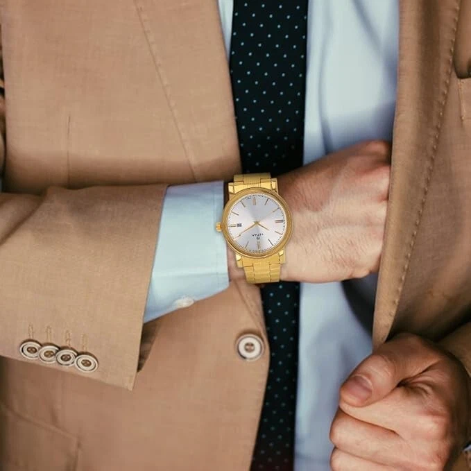 Reloj para hombre Titan analógico esfera blanca apagada NM1712YM02 / NL1712YM02 Foto 4 de 4