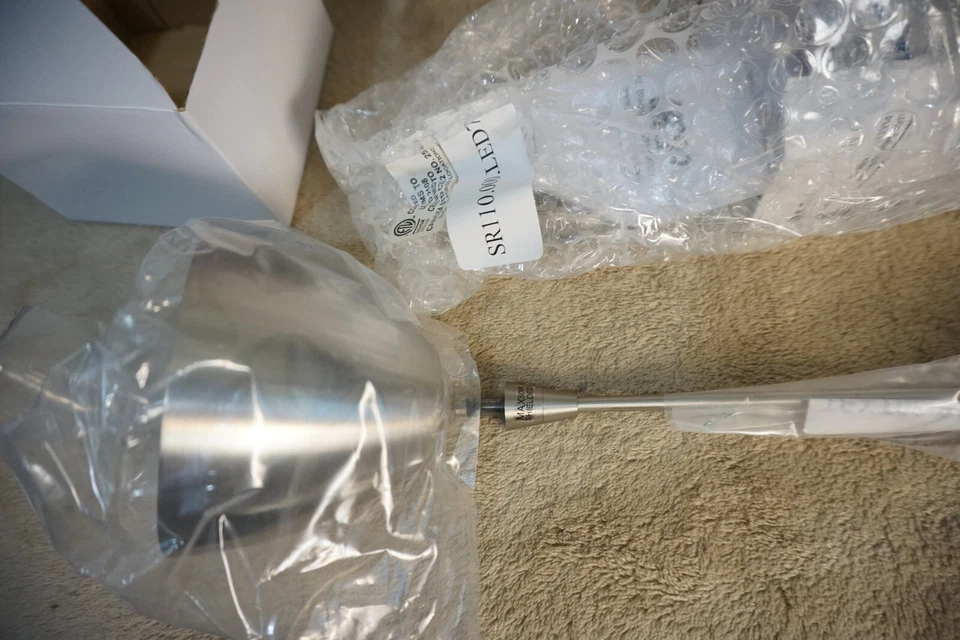 Holofote Besa Divi com haste 6" RSP-1858MN-06-SN cetim níquel 1X9Watt Mr16 - Imagem 4 de 4